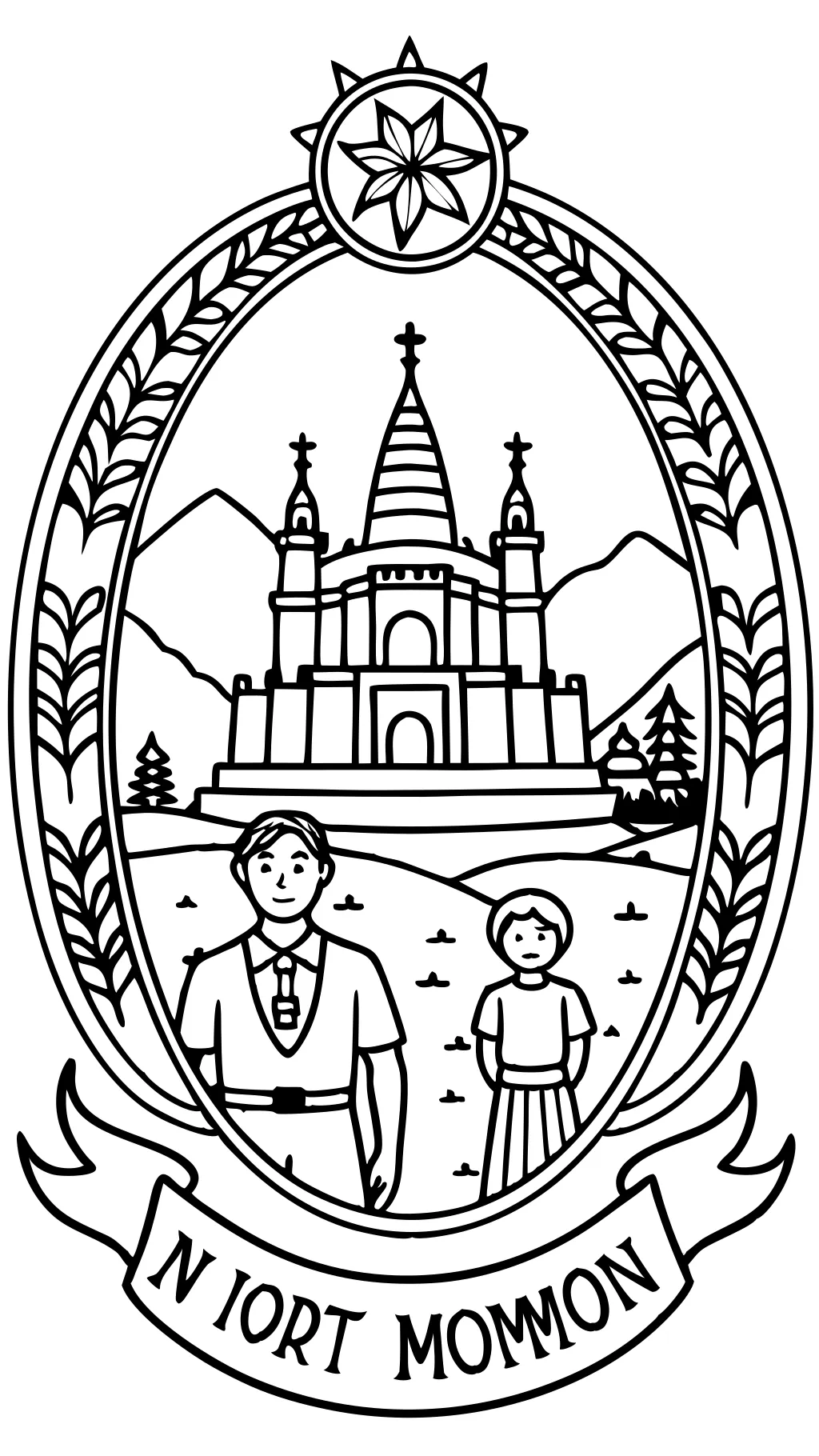 coloriage de livre de mormon